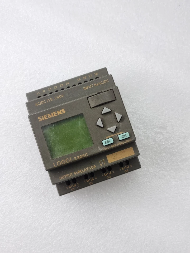 USED SIEMENS 6ED1052-1FB00-0BA5 LOGO! 230RC LOGIC MODULE 6ED10521FB000BA5